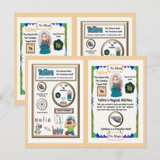 Taltra Wizard - Tantalum Element Briefkaart (Voorkant / Achterkant)