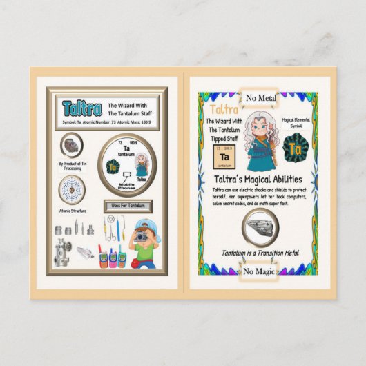 Taltra Wizard - Tantalum Element Briefkaart (Voorkant)