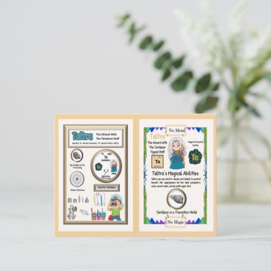 Taltra Wizard - Tantalum Element Briefkaart (Staand voorkant)