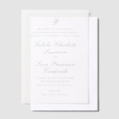 Talula Elegant Wedding Vellum Uitnodigingen (Offset)
