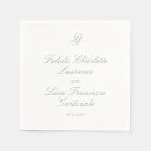 Talula Sage Green Elegant Wedding Servet (Voorkant)