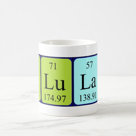 Talulah periodieke lijstnaam mok (Center)