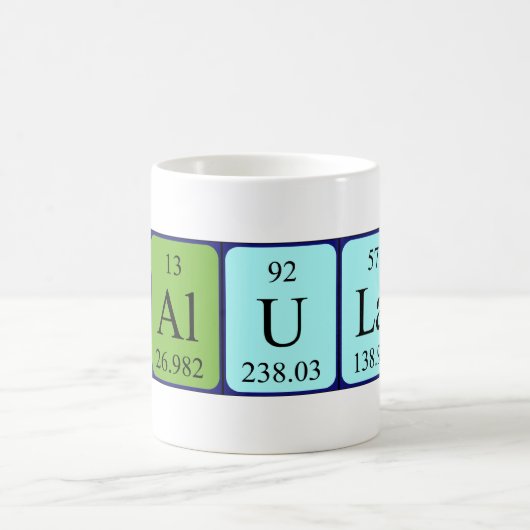 Talulah periodieke lijstnaam mok (Center)