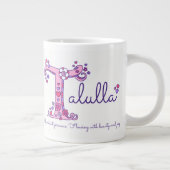 Talulla douanenaam roze grote koffiekop (Rechts)