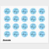 Tam Geslacht Reveal Stemmen Ronde Sticker (Vel)