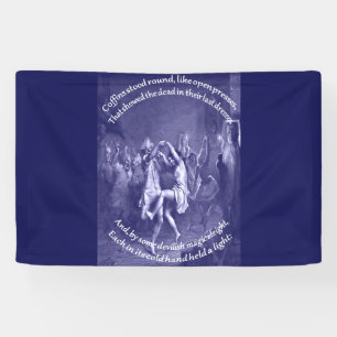 Tam O Shanter Burns Night Citaat In Blauw Spandoek