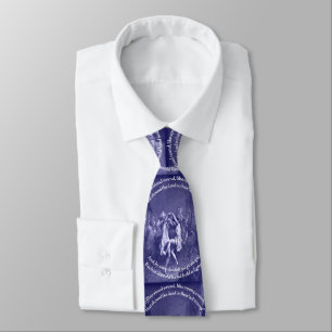 Tam O Shanter Burns Night Citaat In Blauw Stropdas