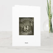 Tam O Shanter Burns Night Quote In Grey Feestdagen Kaart (Achterkant)