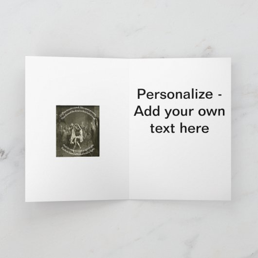 Tam O Shanter Burns Night Quote In Grey Feestdagen Kaart (Binnen)