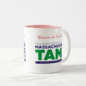 TAM Vrouwen in de MOK van tweetonige KOFFIE (Voorkant rechts)