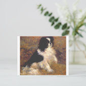 Tama de japanse hond van Pierre-Auguste Renoir Briefkaart (Staand voorkant)
