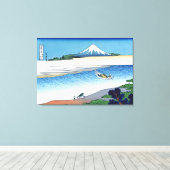 Tama River in de provincie Musashi Canvas Afdruk (Insitu (Houten vloer))