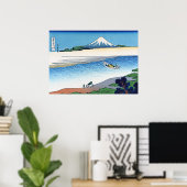 Tama River in de provincie Musashi Poster (Thuiskantoor)