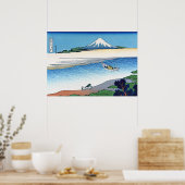 Tama River in de provincie Musashi Poster (Keuken)