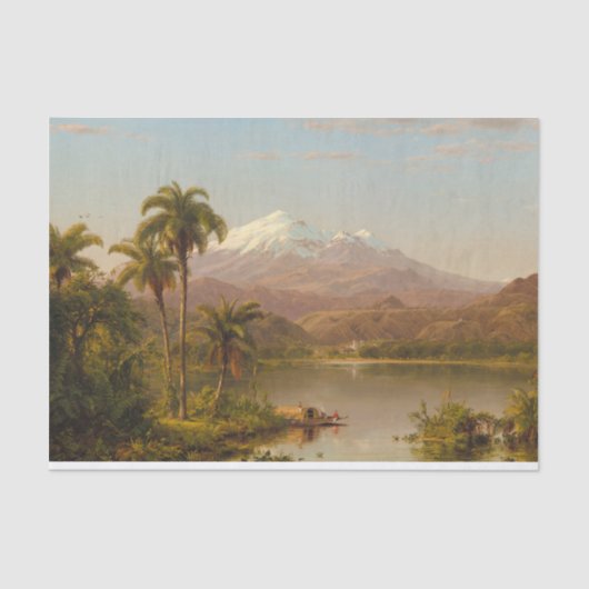 Tamaca Palms door Frederic Edwin Church Tissuepapier (Voorkant)