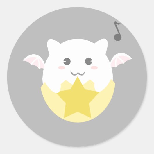 Tamadra! Ronde Sticker (Voorkant)