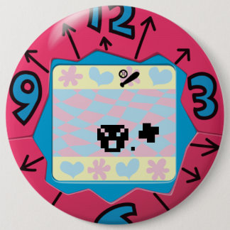 Tamagotchi badge. ronde button 6,0 cm