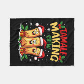 Tamale Crew Grappig Mexicaanse Kerstman T Fleece Deken (Voorkant (Horizontaal))