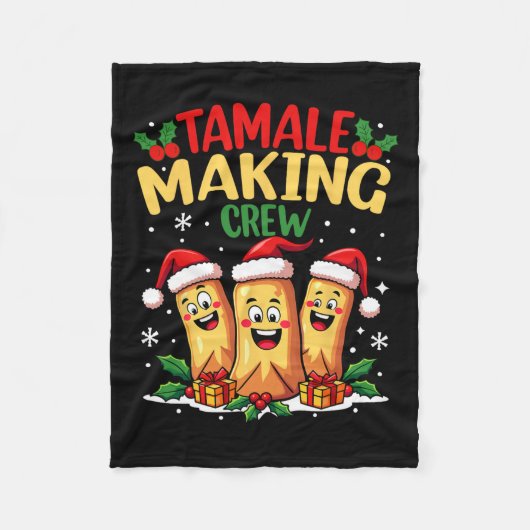 Tamale Crew Grappig Mexicaanse Kerstman T Fleece Deken (Voorkant)