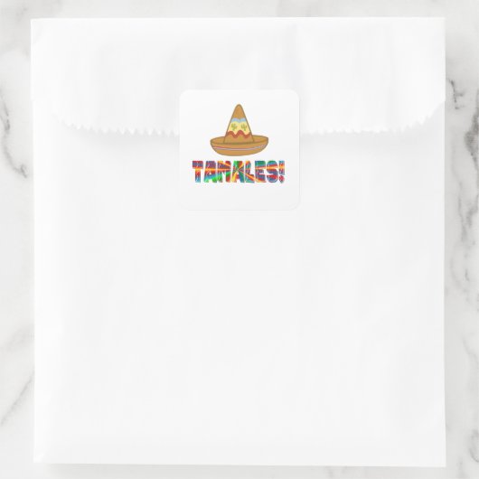 Tamale Love Vierkante Sticker (Tas)