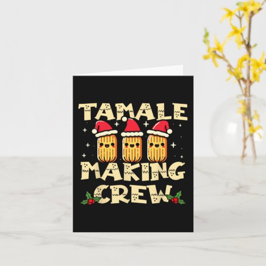Tamale Maakploeg Tamale Seizoen Pret Mexicaans Ker Kaart (Gele Bloem)