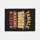 Tamale maakt bemanning grappige Mexicaanse kerstpy Fleece Deken (Voorkant (Horizontaal))