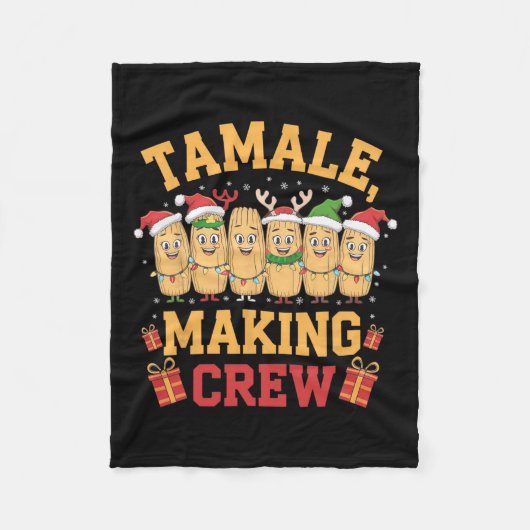 Tamale maakt bemanning grappige Mexicaanse kerstpy Fleece Deken (Voorkant)