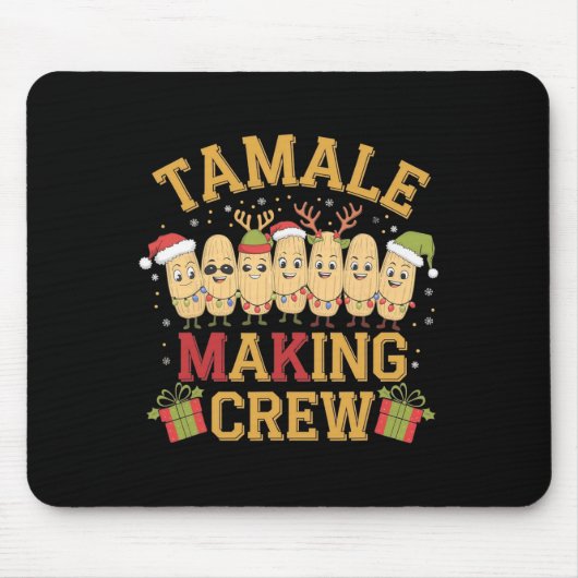 Tamale maakt bemanning grappige Mexicaanse kerstpy Muismat (Voorkant)