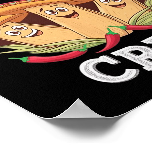 Tamale maakt bemanning grappige Mexicaanse kerstpy Poster (Hoek)