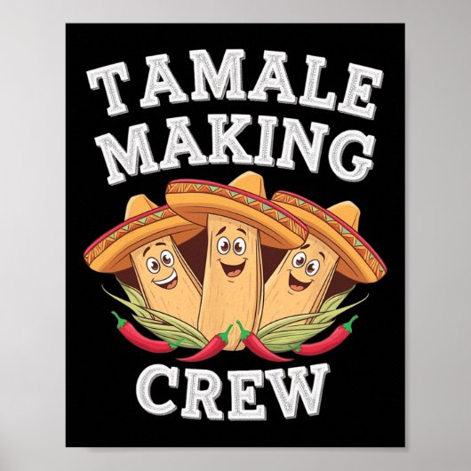 Tamale maakt bemanning grappige Mexicaanse kerstpy Poster (Voorkant)