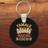 Tamale maakt bemanning grappige Mexicaanse kerstpy Sleutelhanger (Voorkant)
