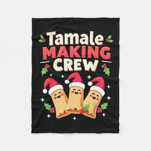 Tamale maakt crew Tamale seizoen grappig Mexicaans Fleece Deken (Voorkant)