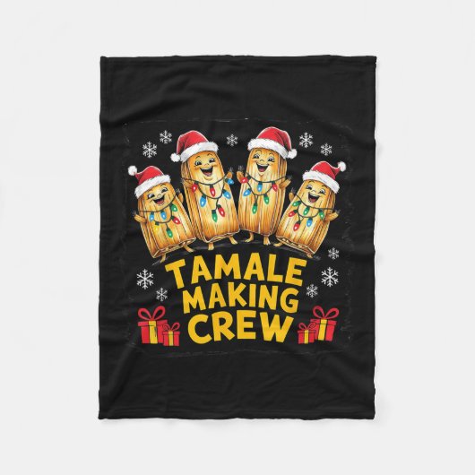 Tamale maakt crew Tamale seizoen grappig Mexicaans Fleece Deken (Voorkant)