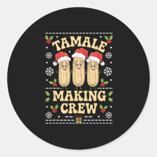 Tamale maakt crew Tamale seizoen grappig Mexicaans Ronde Sticker