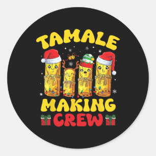 Tamale maakt crew Tamale seizoen grappig Mexicaans Ronde Sticker