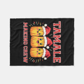 Tamale maakt kerstfeest voor crew fleece deken (Voorkant (Horizontaal))