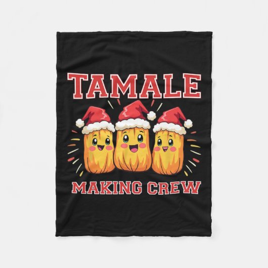 Tamale maakt kerstfeest voor crew fleece deken (Voorkant)