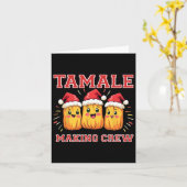 Tamale maakt kerstfeest voor crew kaart (Gele Bloem)