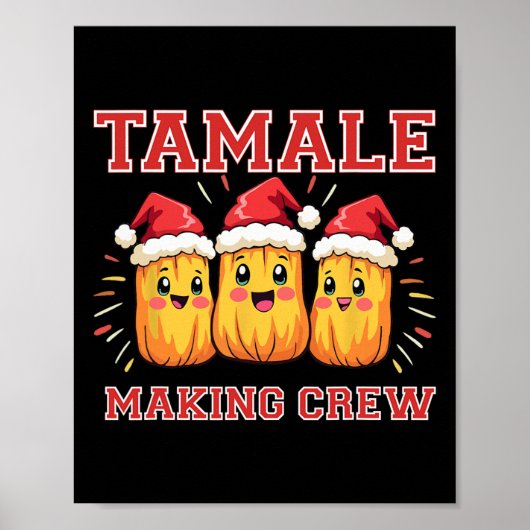 Tamale maakt kerstfeest voor crew poster (Voorkant)