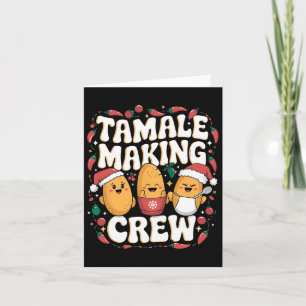 Tamale Maken Bemanning Tamale Seizoen Grappig Mexi Kaart