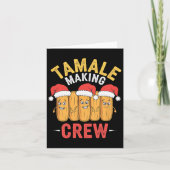 Tamale maken Crew Christmas Cooking Party Fun Kaart (Voorkant)