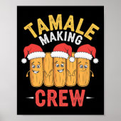 Tamale maken Crew Christmas Cooking Party Fun Poster (Voorkant)