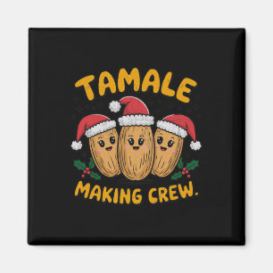 Tamale maken Crew Kerstfeest Mexicaanse familie Magneet