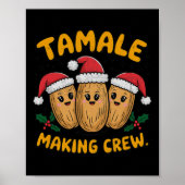Tamale maken Crew Kerstfeest Mexicaanse familie Poster (Voorkant)