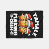Tamale maken van bemanning Mexicaanse voedsel fami Fleece Deken (Voorkant (Horizontaal))