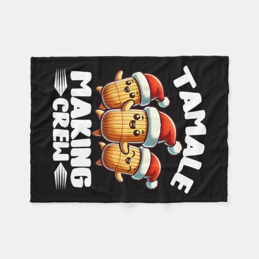 Tamale maken van bemanning Mexicaanse voedsel fami Fleece Deken (Voorkant (Horizontaal))