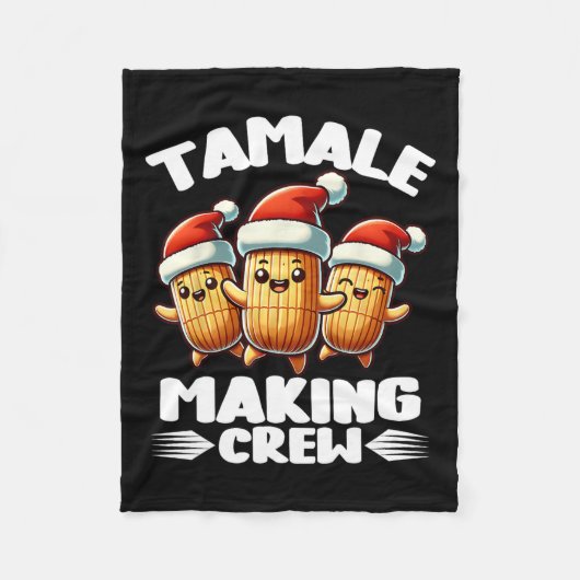 Tamale maken van bemanning Mexicaanse voedsel fami Fleece Deken (Voorkant)