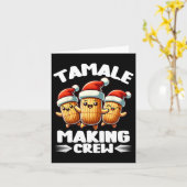 Tamale maken van bemanning Mexicaanse voedsel fami Kaart (Gele Bloem)