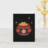 Tamale Making Crew Christmas Family Matching Tamal Kaart (Gele Bloem)