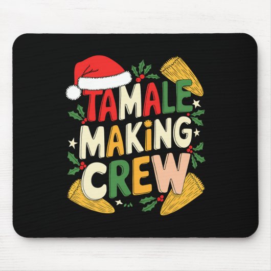 Tamale Making Crew Kerstgerechten Muismat (Voorkant)